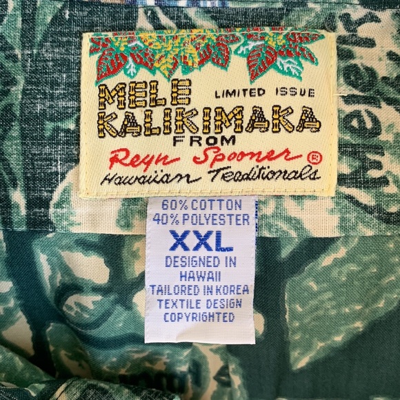 🎉HOST PICK🎉 Reyn Spooner Mele Kalikimaka 2007 Limited Issue Aloha Shirt - XXL - Picture 2 of 16